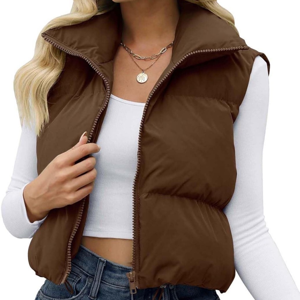 Cropped vest
